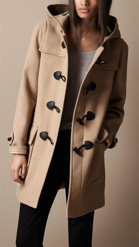 burberry wool duffle coat women's|burberry duffle coat sale.